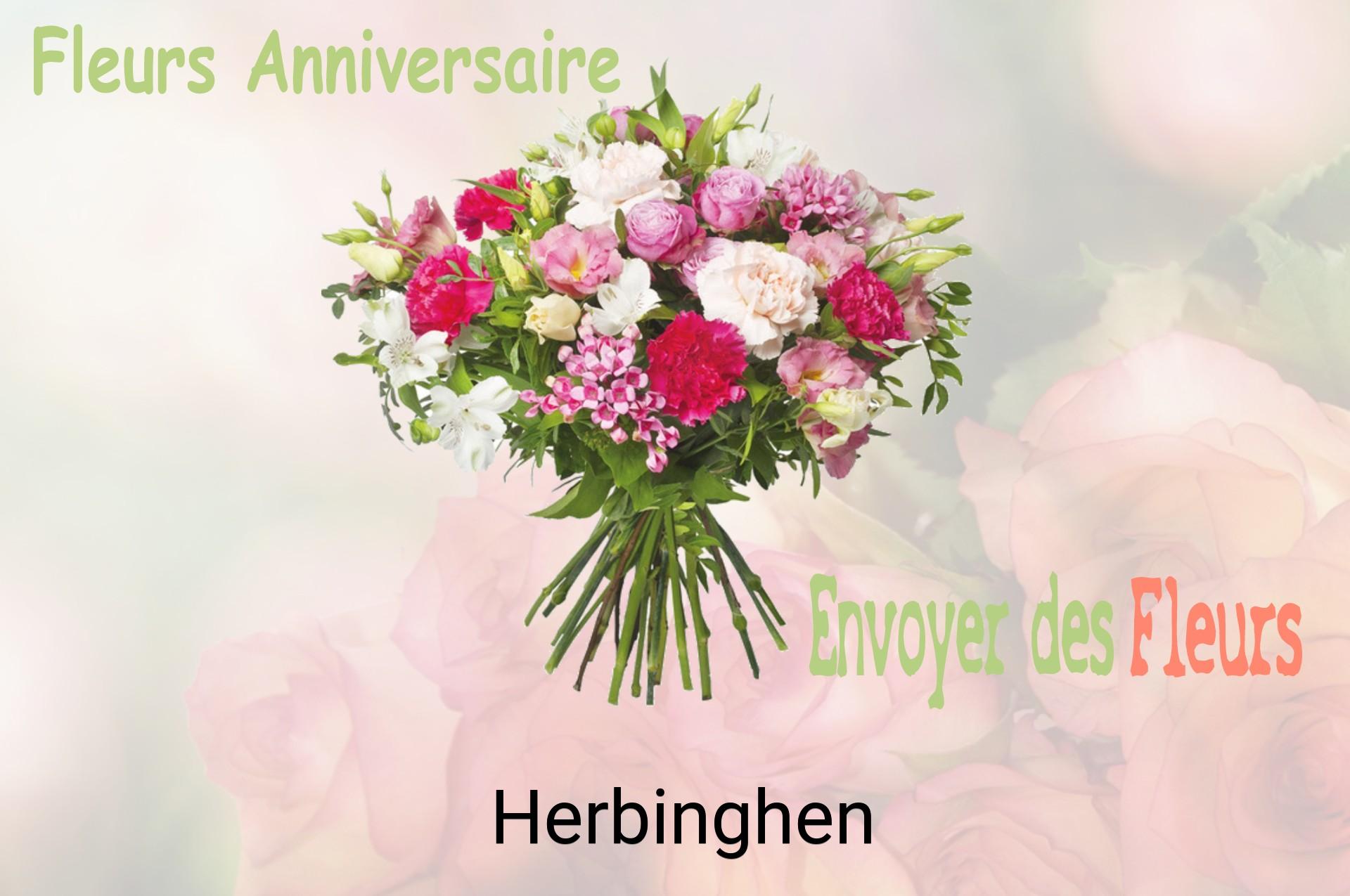 Bouquet de fleurs d’anniversaire livré à Herbinghen