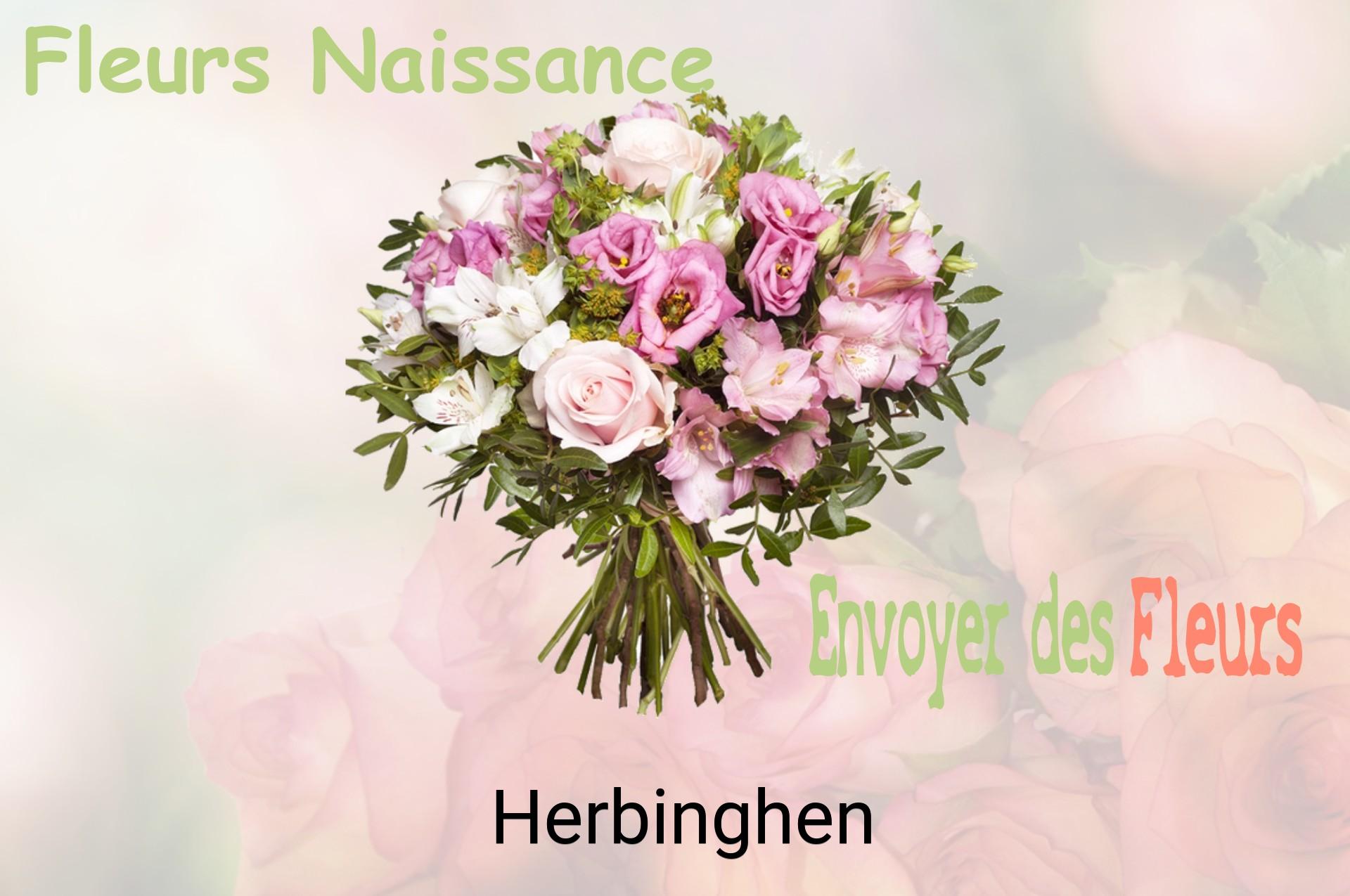 Bouquet de fleurs de naissance livré à Herbinghen